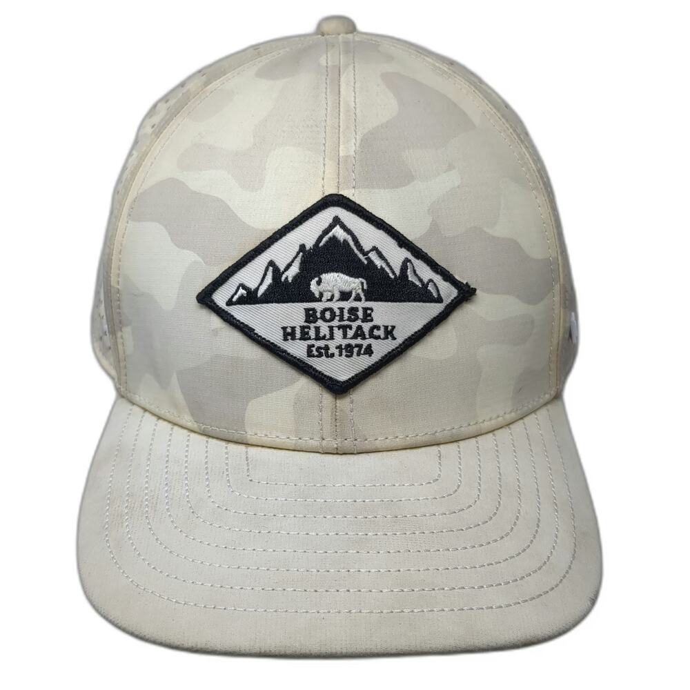 Melin Trucker Hat Beige L Boise Helitack Patch Mesh Back Snapback Hydro Camo